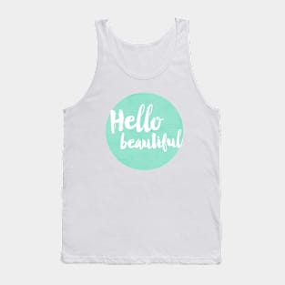 Hello Beautiful - Mint Tank Top